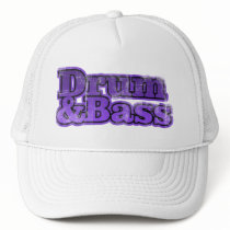 Drum and Bass Purple Trucker Hats