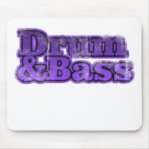 Drum and Bass Purple Mouse Pad