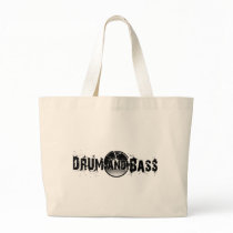 Drum and Bass Shattered Record Tote Bag