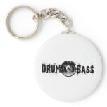 Drum and Bass Shattered Record Key Chains