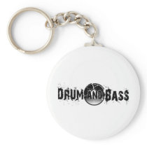 Drum and Bass Shattered Record Key Chains