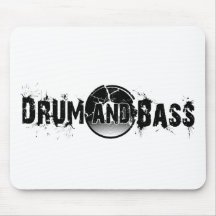 Drum and Bass Shattered Record Mouse Pad