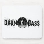 Drum and Bass Shattered Record Mouse Pad