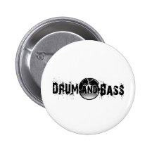 Drum and Bass Shattered Record Pin