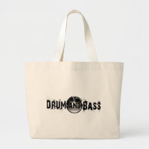 Drum and Bass Shattered Record Tote Bag