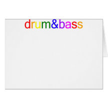 Drum and Bass Spectrum Greeting Card