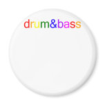 Drum and Bass Spectrum Fridge Magnet