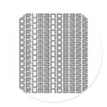 Drum and Bass Round Sticker
