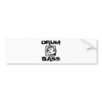 Drum and Bass Subwoofer Bumper Stickers