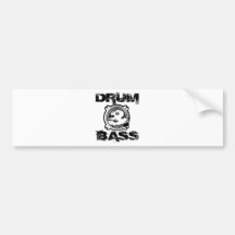 Drum and Bass Subwoofer Bumper Stickers