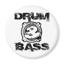 Drum and Bass Subwoofer Fridge Magnet