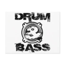 Drum and Bass Subwoofer Postcards