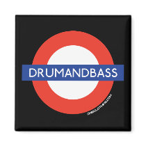 Drum and Bass Underground Refrigerator Magnet
