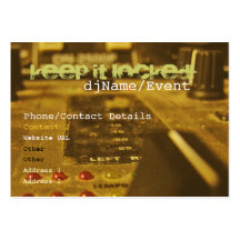 Drum & Bass Mix Business Card