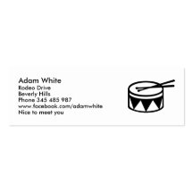 Drum Business Card Templates
