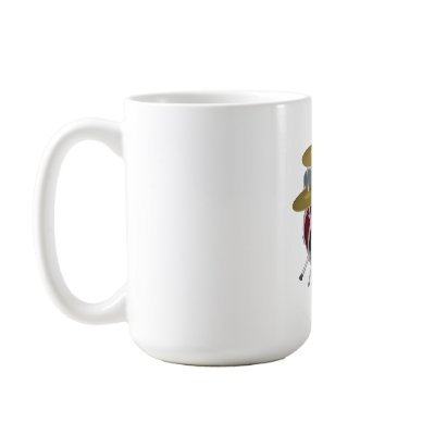 Drum Kit (red) - Double Kick - Coffee Mug by spiritswitchboard