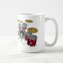 Drum Kit (red) - Double Kick - Coffee Mug