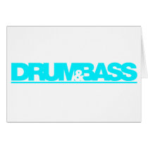 Drum N Bass - DJ Disc Jockey Vinyl Music Greeting Card