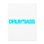 Drum N Bass - DJ Disc Jockey Vinyl Music Postcard