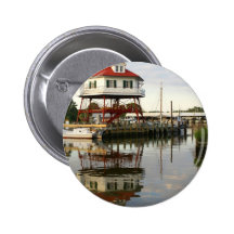 (Drum Point Lighthouse Pinback Button