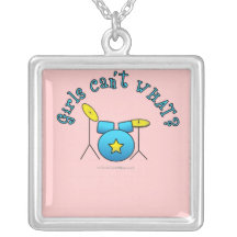 Drum Set - Blue Necklace