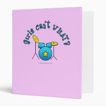 Drum Set - Blue Vinyl Binder