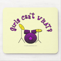 Drum Set - Purple Mousepads