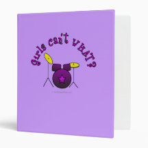 Drum Set - Purple Vinyl Binder