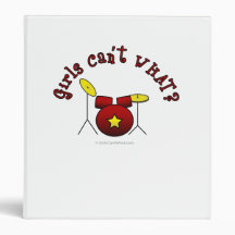 Drum Set - Red Vinyl Binders