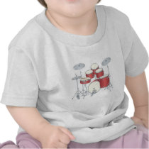 drum set tshirt