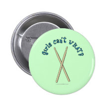 Drum Sticks Pinback Button