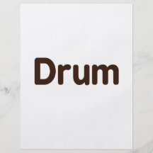 drum text brown music design flyers