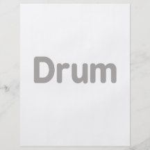 drum text grey music design flyer design