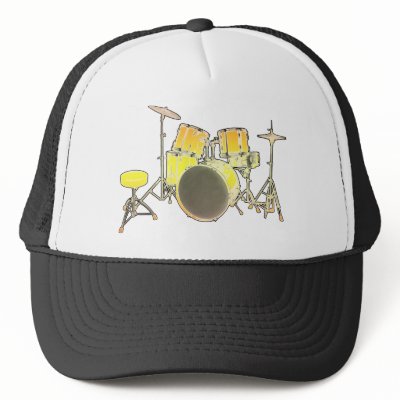 DrumKit - Yellow/Orange Hats by Music_To_My_Ears