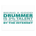 Drummer 3% Talent Postcards