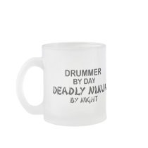 Drummer Deadly Ninja by Night Coffee Mugs
