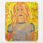 drummer girl rocks mousepad