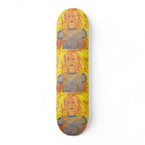 drummer girl rocks skateboard decks