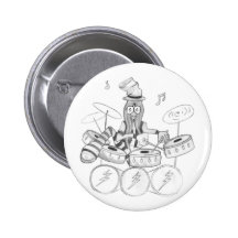 Drummer Guy Pin