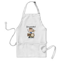 Drummer - Male Tshirts and Gifts Aprons