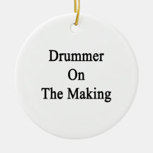 Drummer On The Making Christmas Ornament