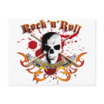 Drummer skull A Postkarten
