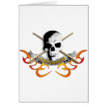 Drummer skull C cards