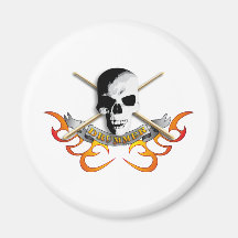 Drummer skull C Magnete