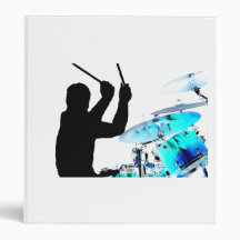 Drummer sticks in air shadow blue invert drums binders