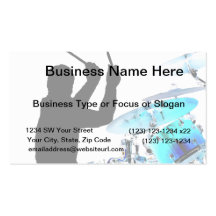 Drummer sticks in air shadow blue invert drums business card templates
