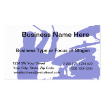 Drummer sticks in air shadow Solid blue Business Card Templates