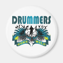 Drummers Gone Wild Refrigerator Magnet