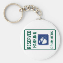 Drummers Parking Keychains