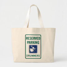 Drummers Parking Tote Bags